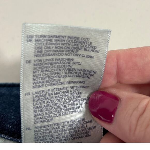 NYDJ Marilyn Province Straight Jean Blue Lift Tuck Technology Medium Wash SZ 16 - Picture 7 of 12